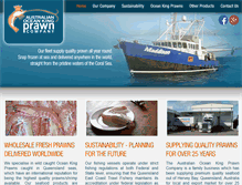 Tablet Screenshot of oceankingprawns.com.au
